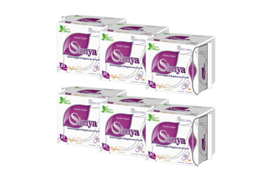 Set aniónových denných vložiek Shuya Health 6 ks