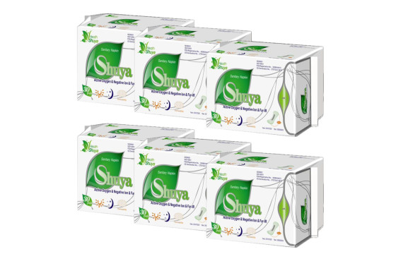 Set aniónových vložiek - intímky Shuya Health 6 ks